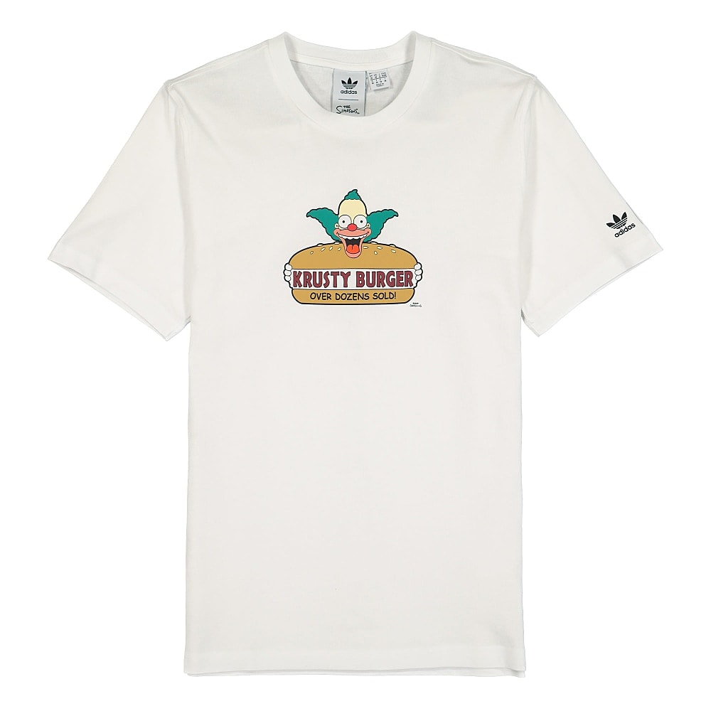 adidas The Simpsons x adidas Krusty Burger Tee White T-Shirts HA5821 | Overkill