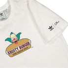 adidas The Simpsons x adidas Krusty Burger Tee White T-Shirts Close-up | Overkill