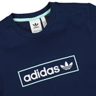adidas Linear Logo Tee Collegiate Navy T-Shirts Close-up | Overkill