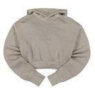 Reebok Wmns Classic ND Crop Hoodie Boulder Grey Hoodies HB8622 | Overkill
