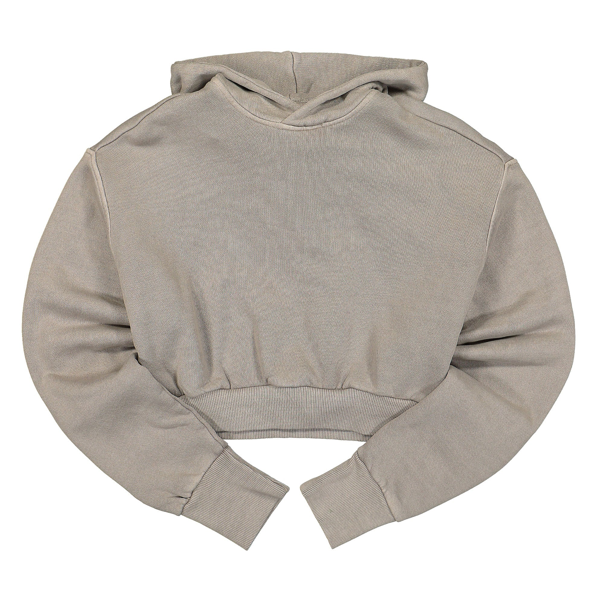 Reebok Wmns Classic ND Crop Hoodie Boulder Grey Hoodies HB8622 | Overkill