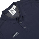 adidas SPZL Polo Navy Polo Shirts Close-up | Overkill