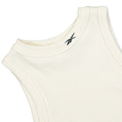 Reebok Wmns Classics Cropped Ribbed Tank Top CLAWHT Tops Close-up | Overkill