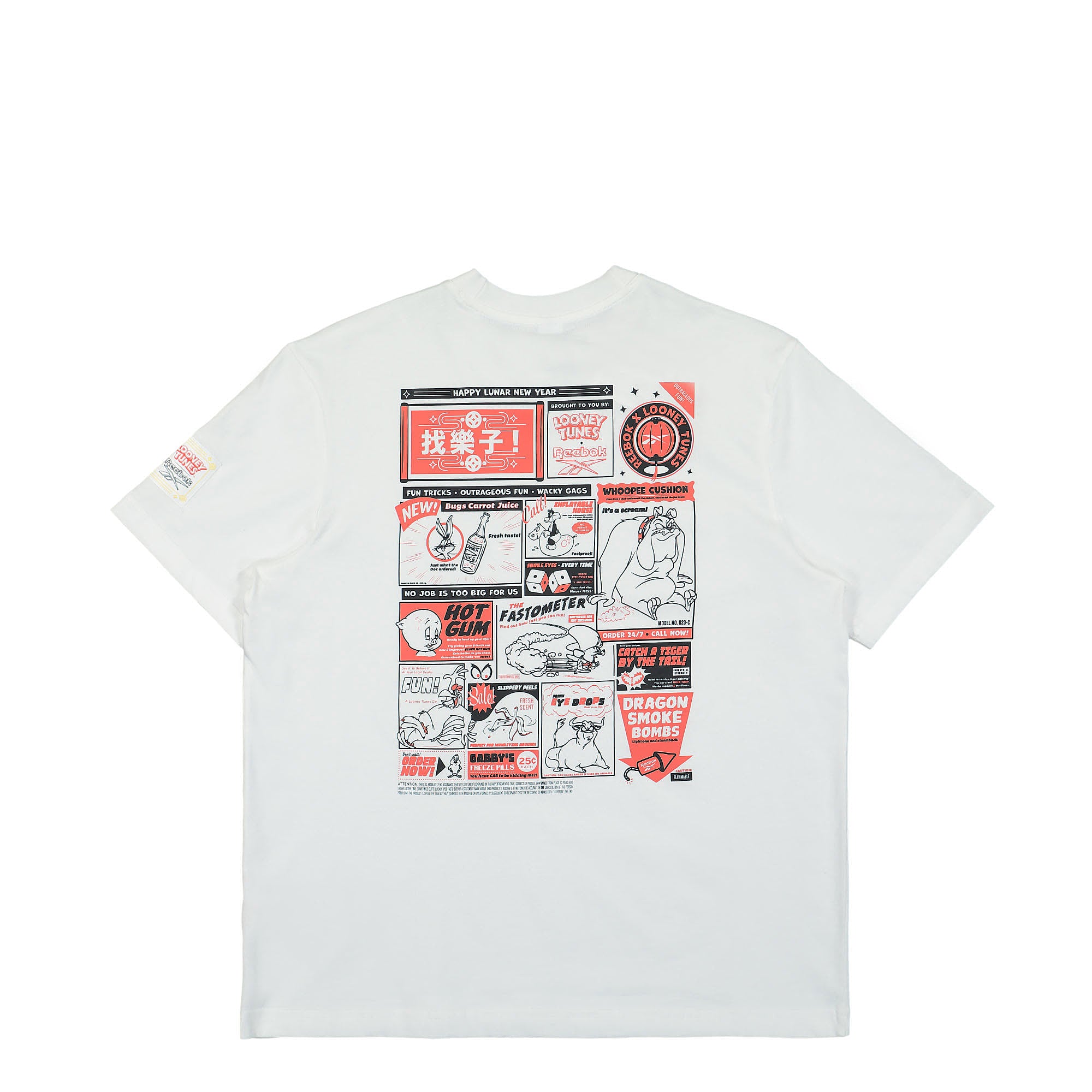 Reebok Looney Tunes x Reebok Tee White T-Shirts Close-up | Overkill