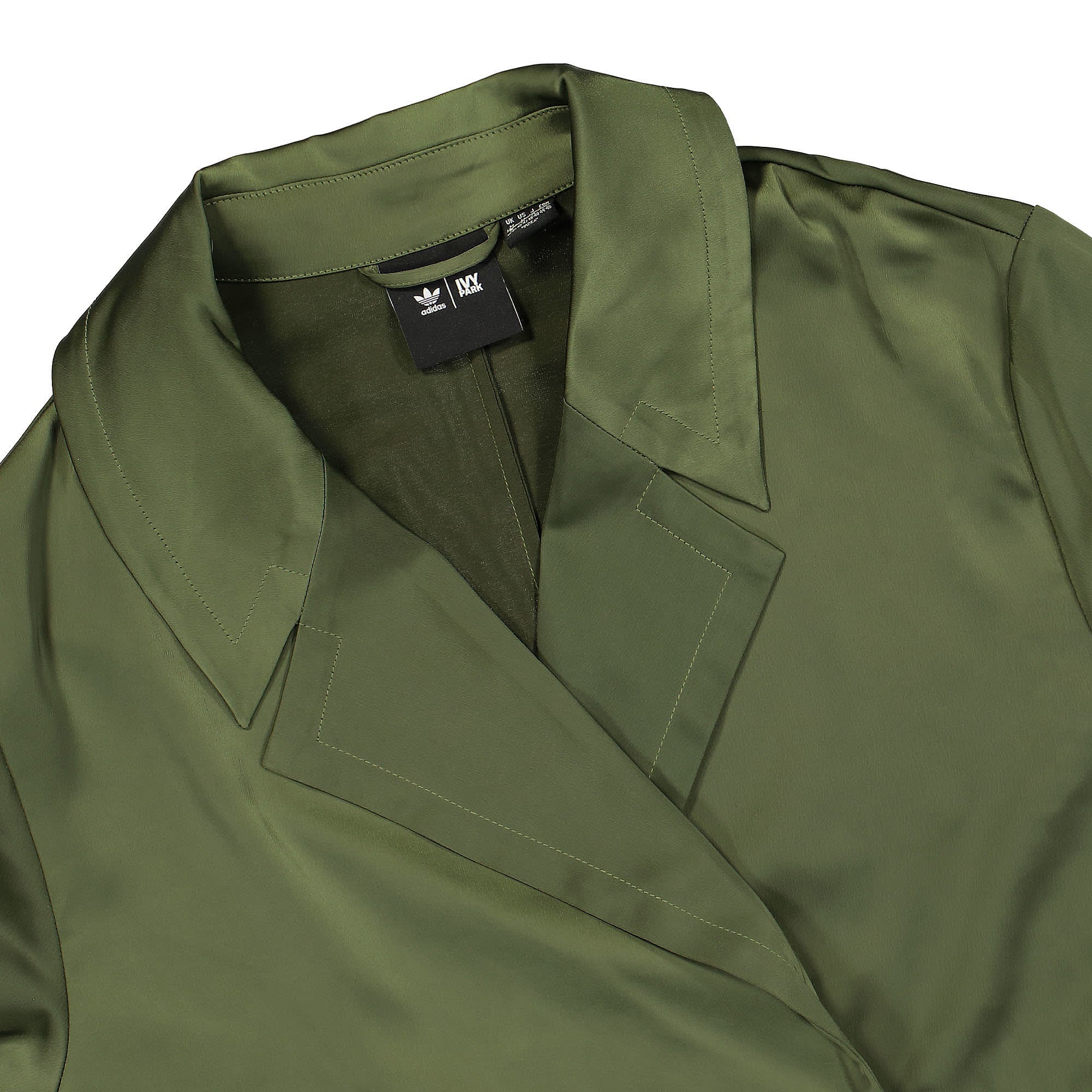 adidas Ivy Park x adidas Satin Jacket Wild Pine Jackets Close-up | Overkill