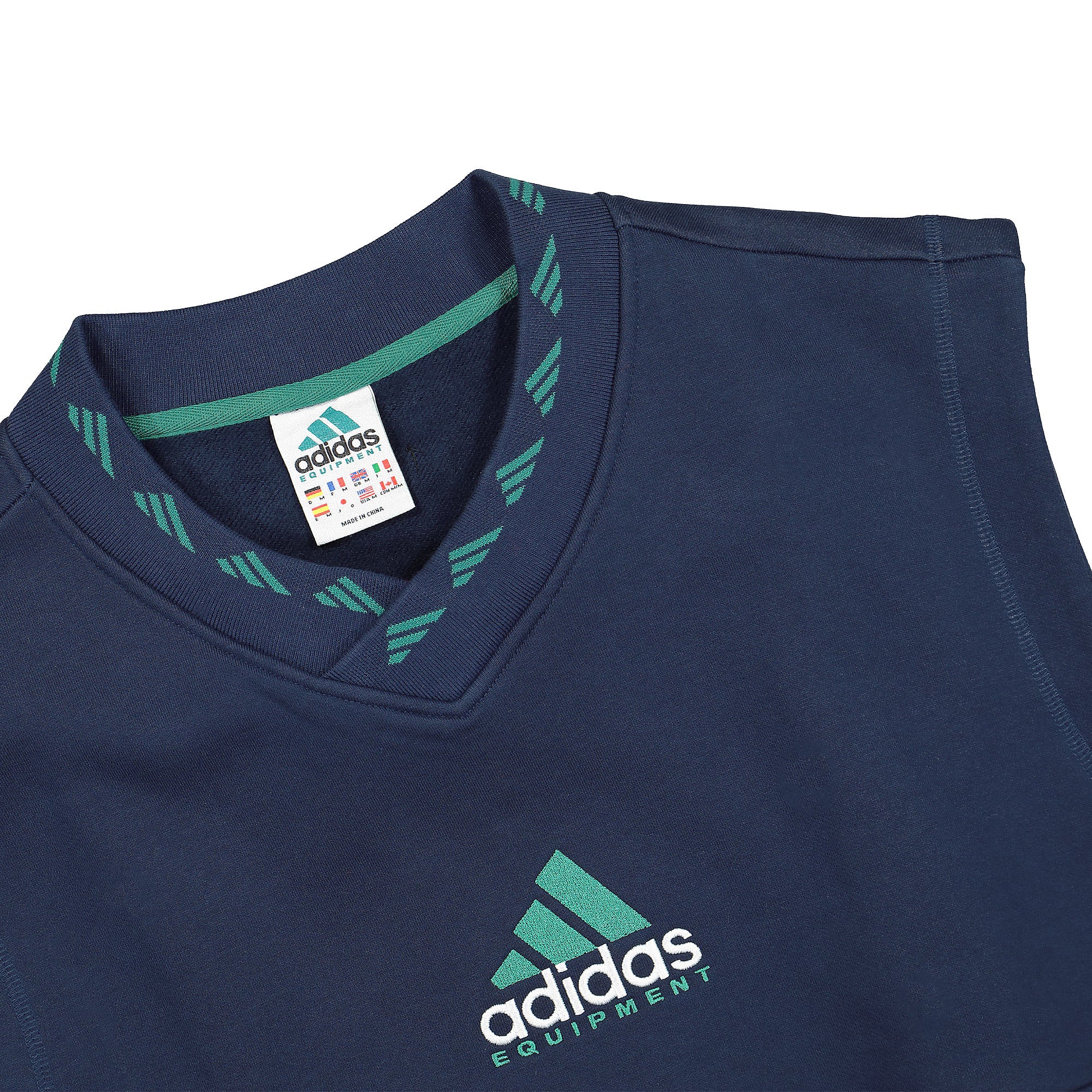 adidas Consortium Equipment Sweater Vest Collegiate Navy Vests Close-up | Overkill