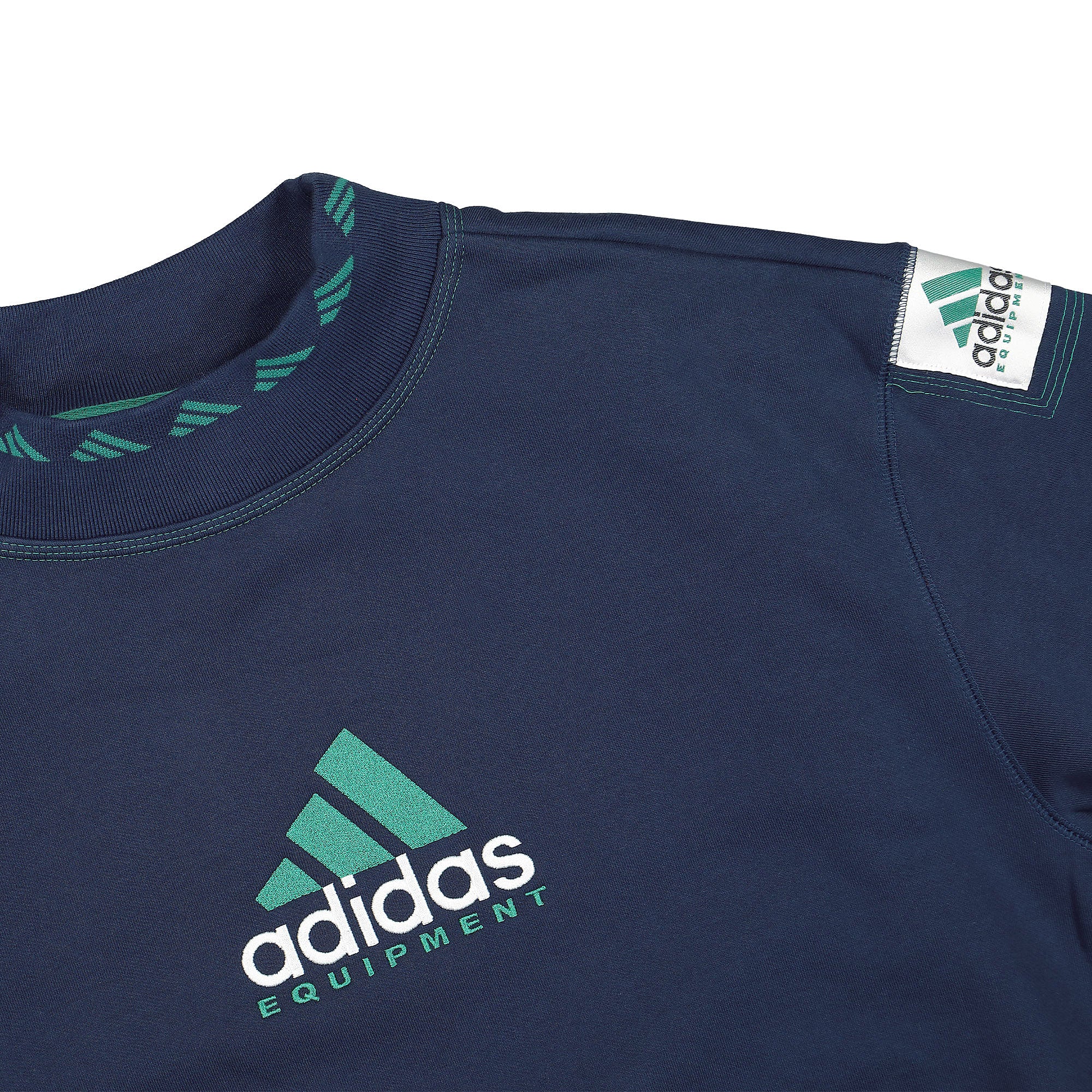 adidas Consortium Equipment Crewneck Collegiate Navy Sweatshirts Close-up | Overkill