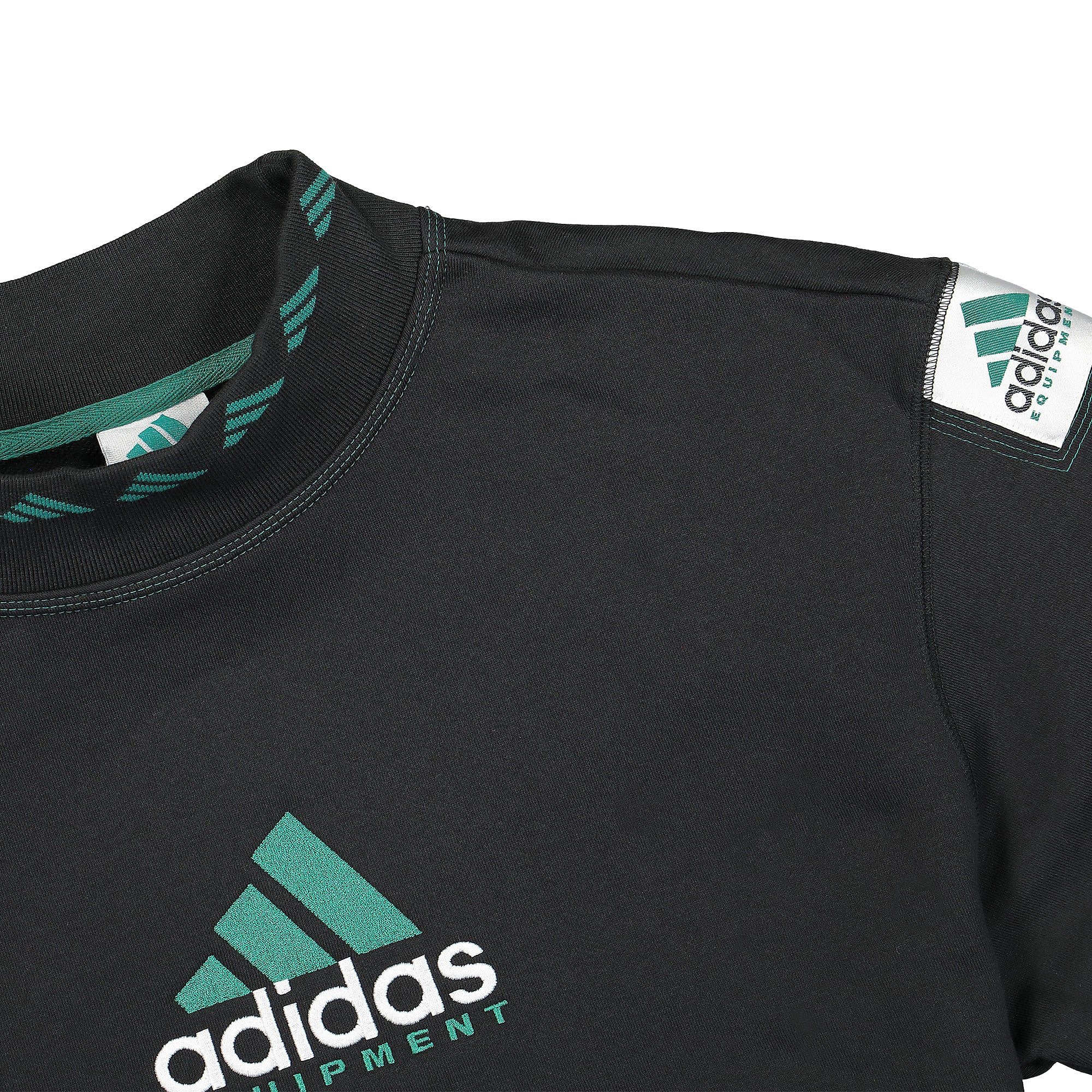 adidas Consortium Equipment Crewneck Black Sweatshirts Close-up | Overkill