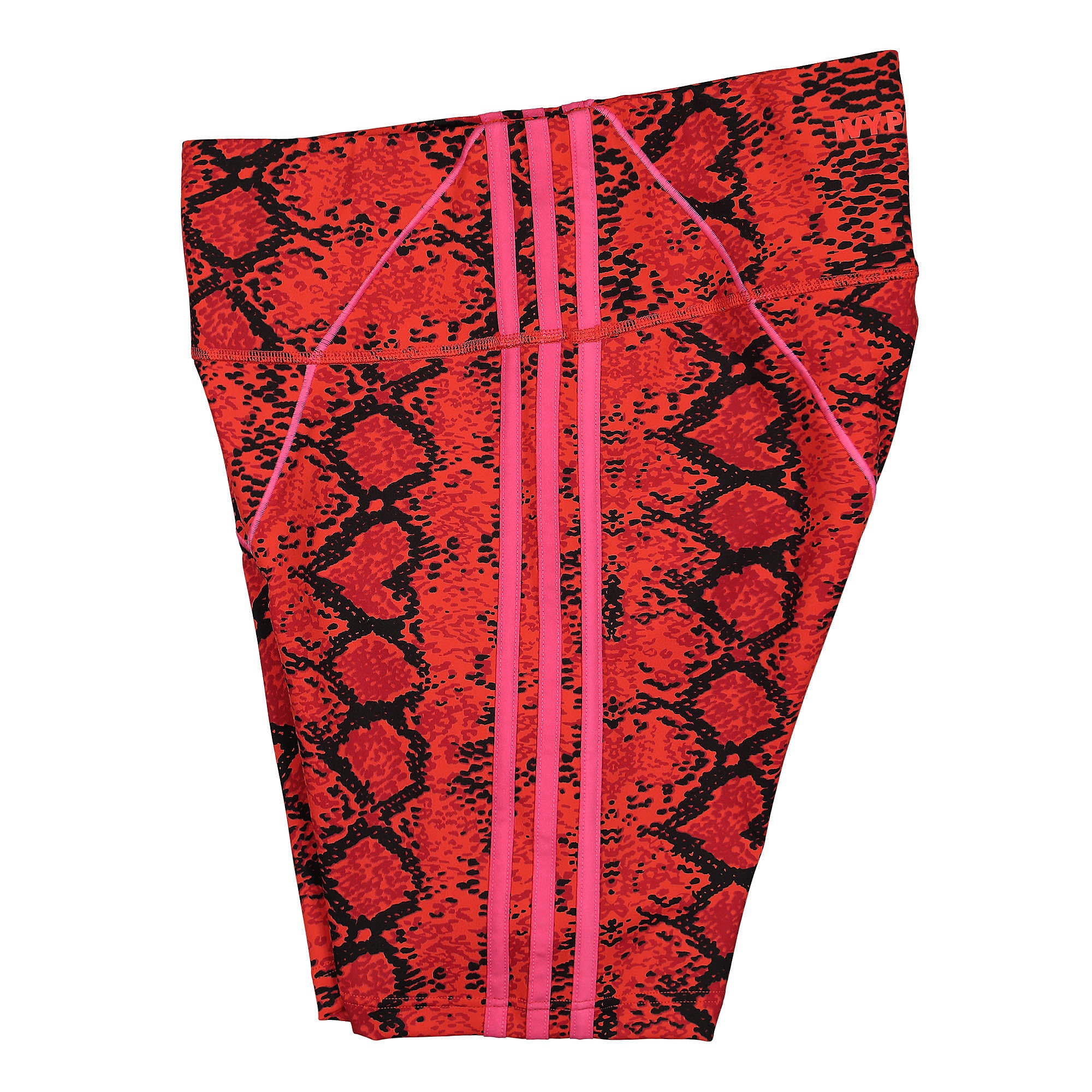 adidas Ivy Park x adidas AOP Short Tight Red / Black Shorts Close-up | Overkill