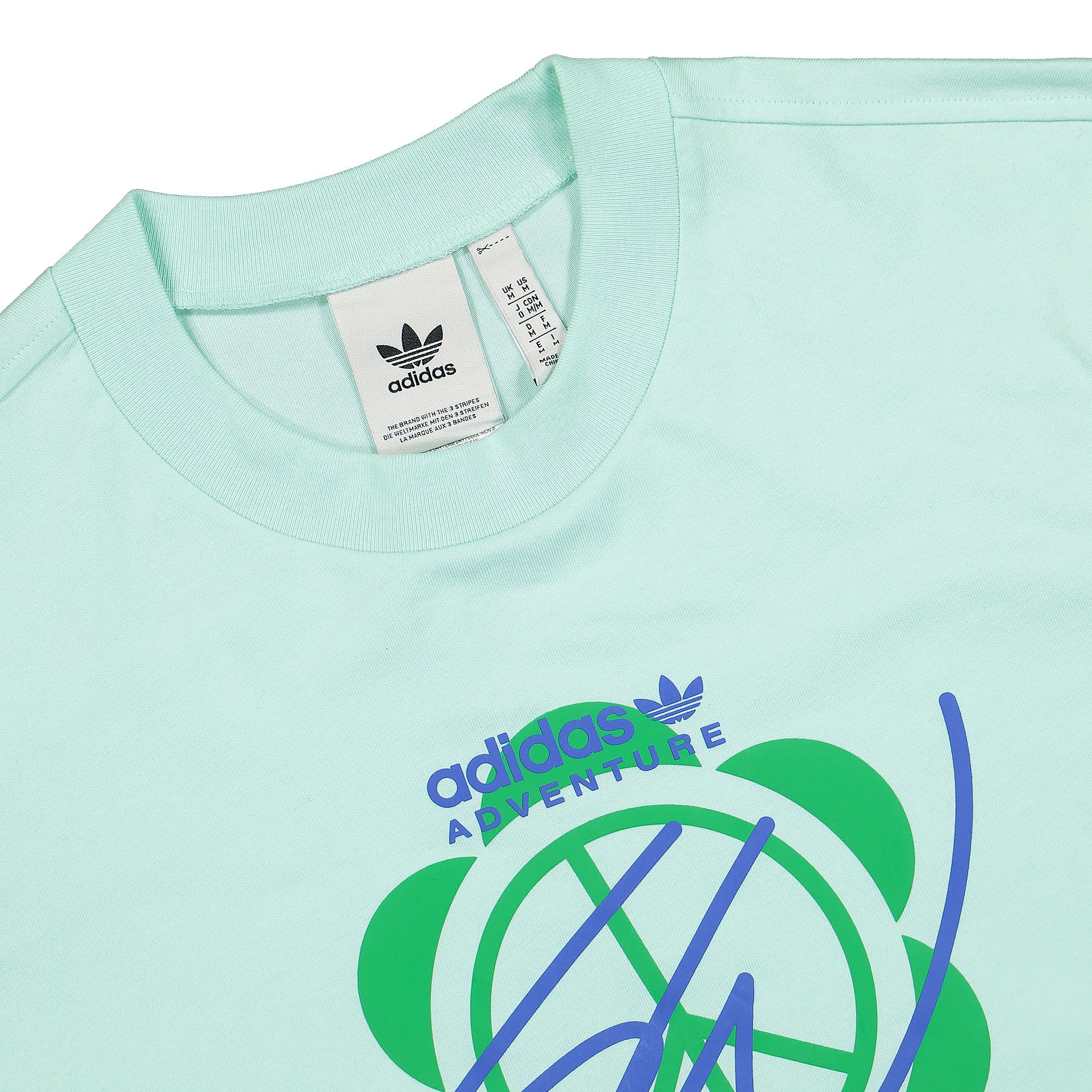 adidas Sean Wotherspoon x Atmos x adidas Superturf Reversible Tee Clear Mint T-Shirts Close-up | Overkill