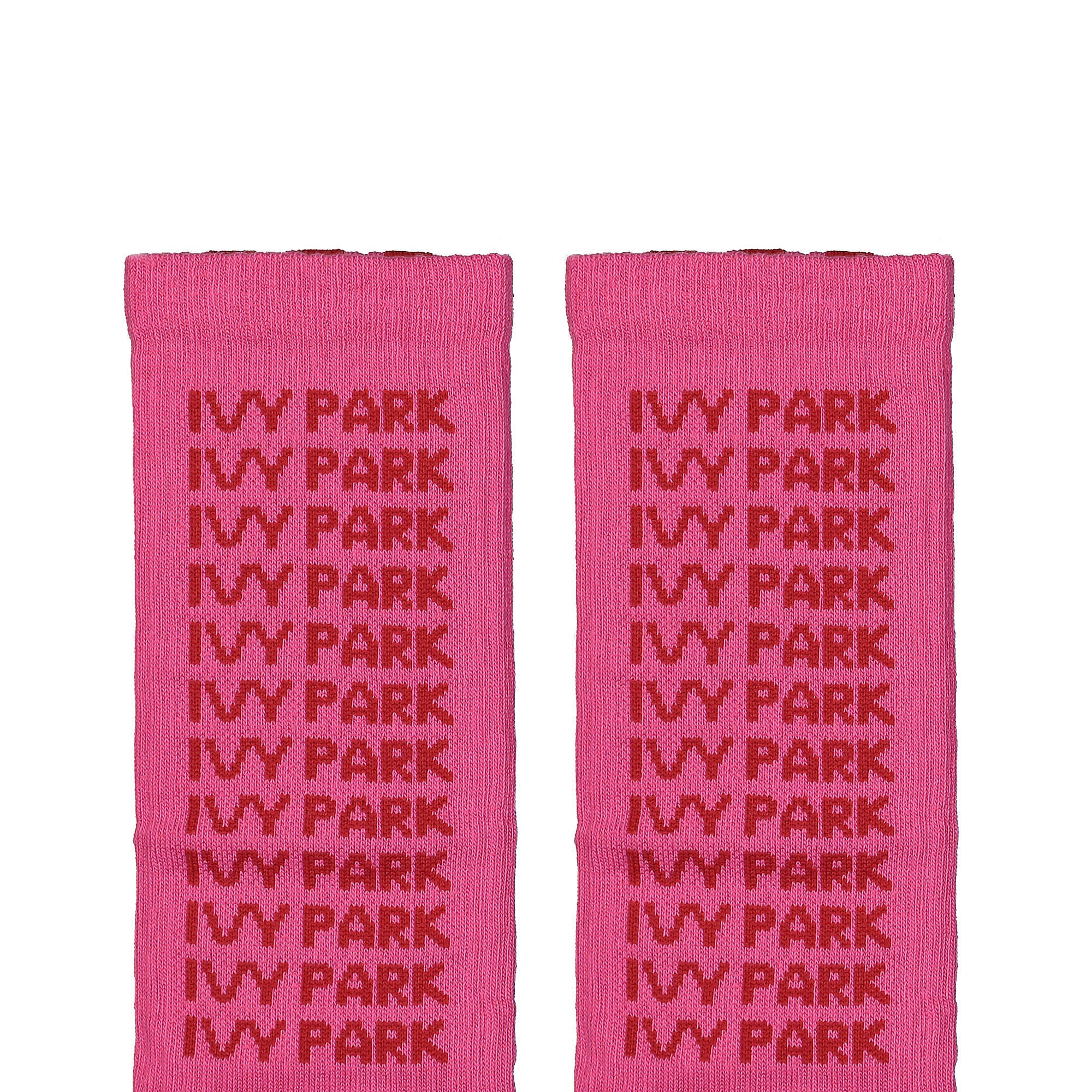adidas Ivy Park x adidas Socks 3PP Shock Pink / Cream White / Shock Pink Socks Close-up | Overkill