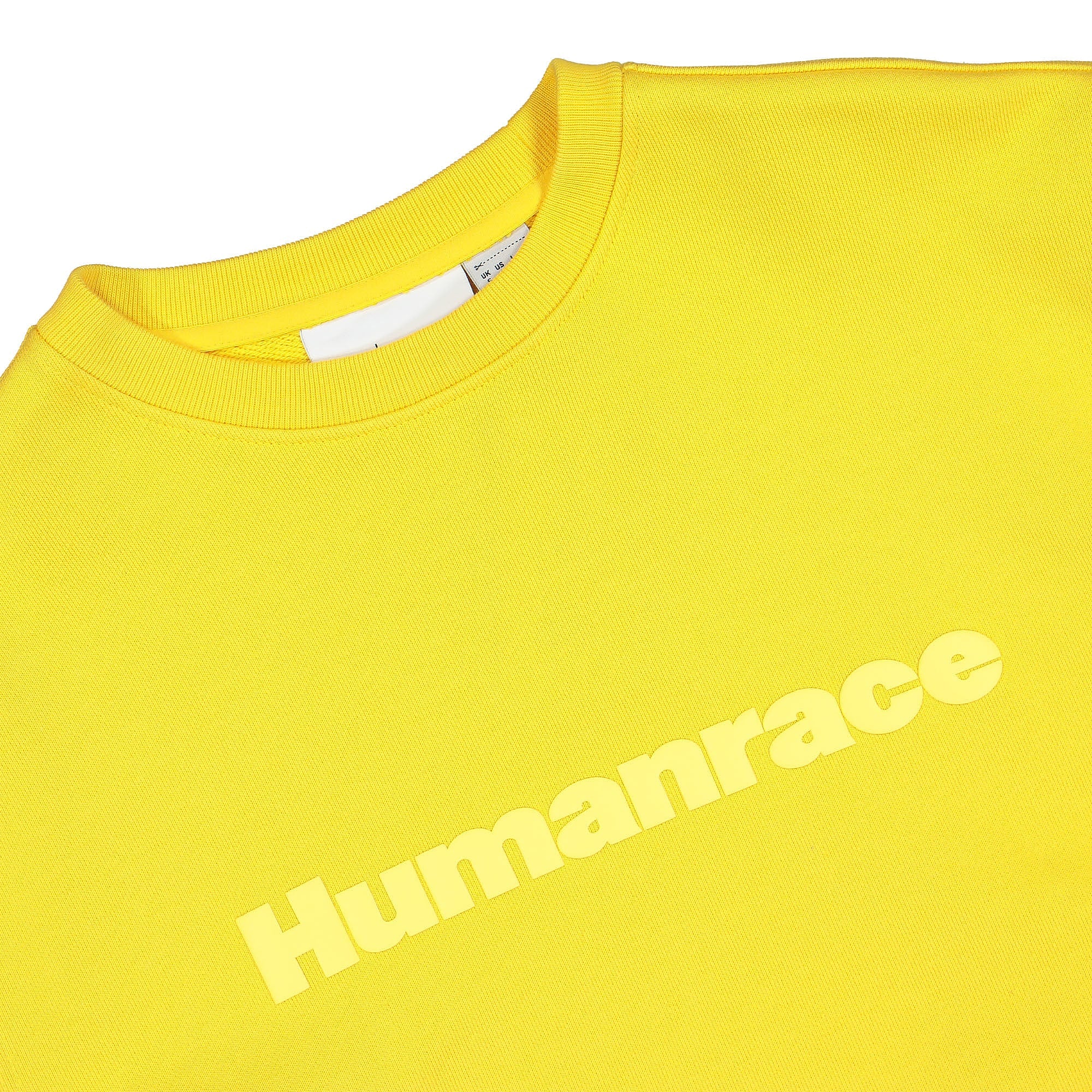 adidas Pharrell Williams x adidas Basics Sweatshirt Bold Gold Sweatshirts Close-up | Overkill