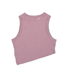 Reebok Wmns Classics Cropped Ribbed Tanktop Infused Lilac Tops HK4929 | Overkill