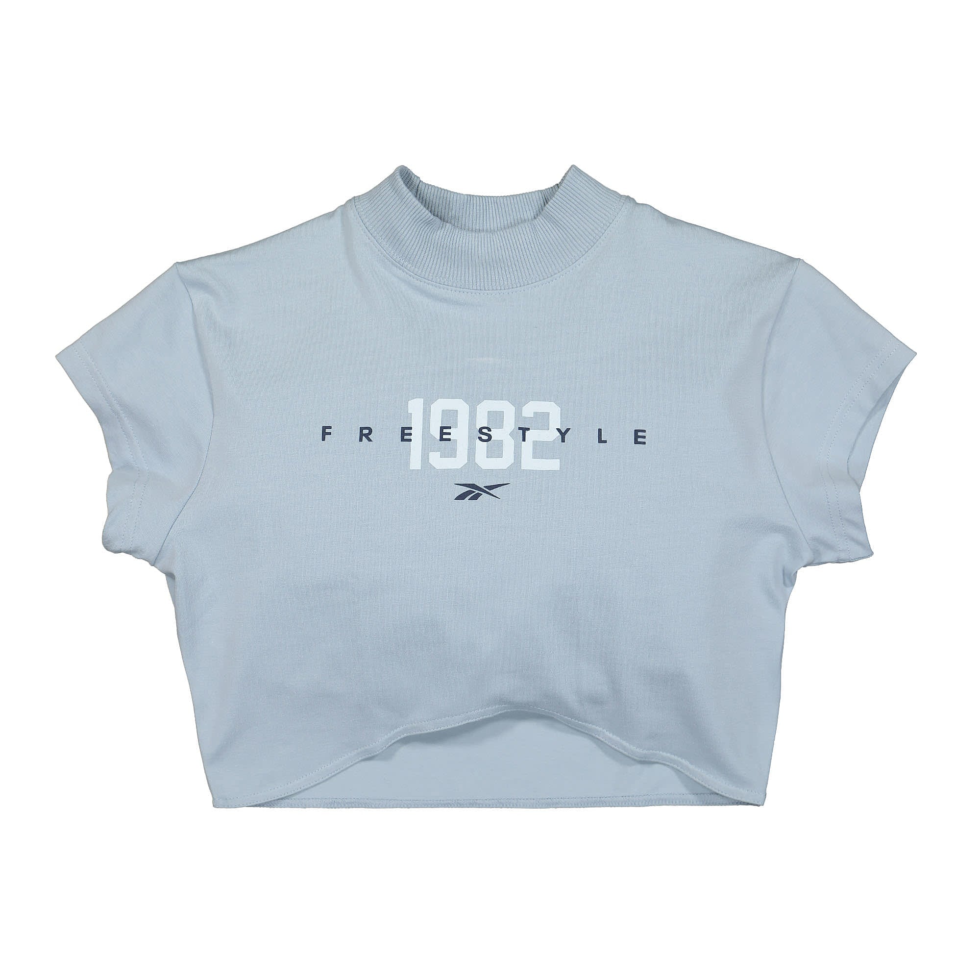 Reebok Wmns Freestyle SS Crop Tee Gable Grey T-Shirts HK6734 | Overkill
