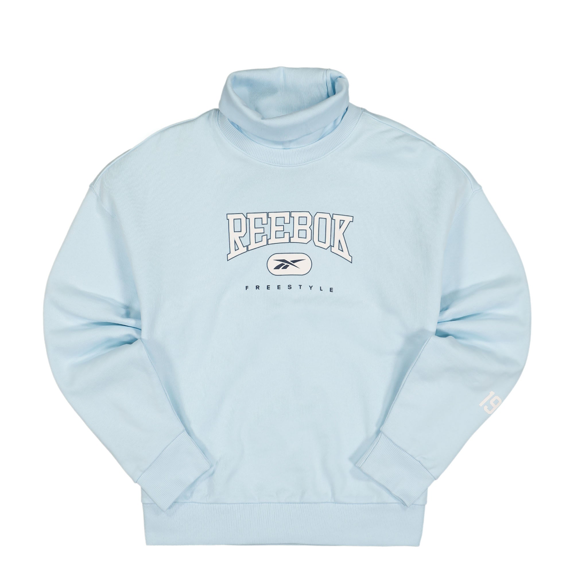 Reebok Wmns Freestyle Crew Sweatshirt Glass Blue Sweatshirts HK6735 | Overkill