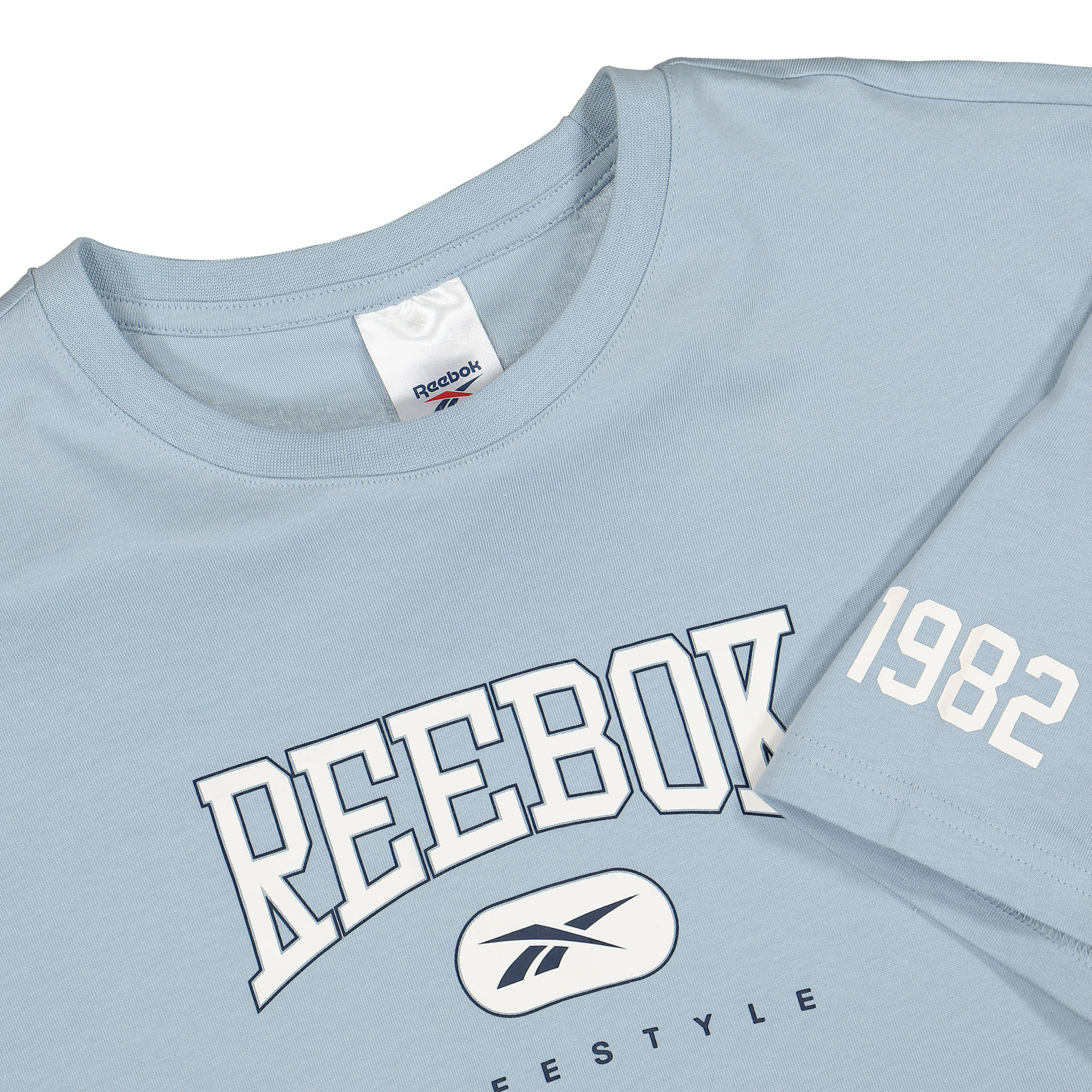 Reebok Wmns Freestyle Long Tee Gable Grey T-Shirts Close-up | Overkill