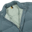 Human Made cordury down jacket Blue Puffer Jackets Detailfoto | Overkill