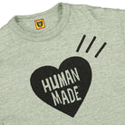 Human Made heart color t-shirt Green T-Shirts Close-up | Overkill