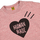 Human Made heart color t-shirt Pink T-Shirts Close-up | Overkill