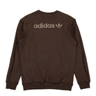 adidas Loopback Crew Sweatshirt Brown Sweatshirts Close-up | Overkill