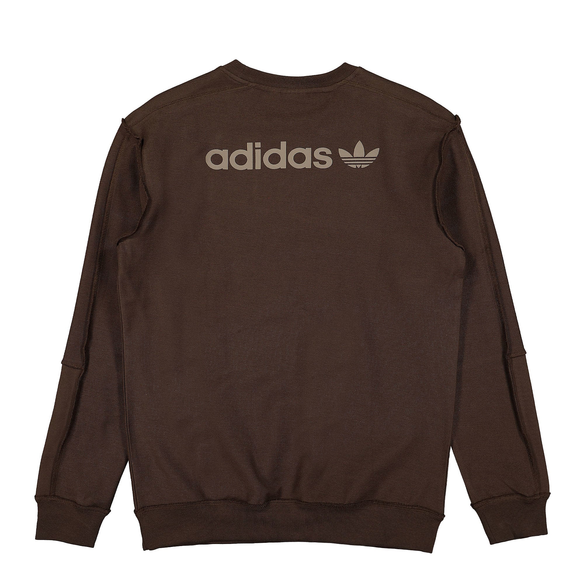 adidas Loopback Crew Sweatshirt Brown Sweatshirts Close-up | Overkill