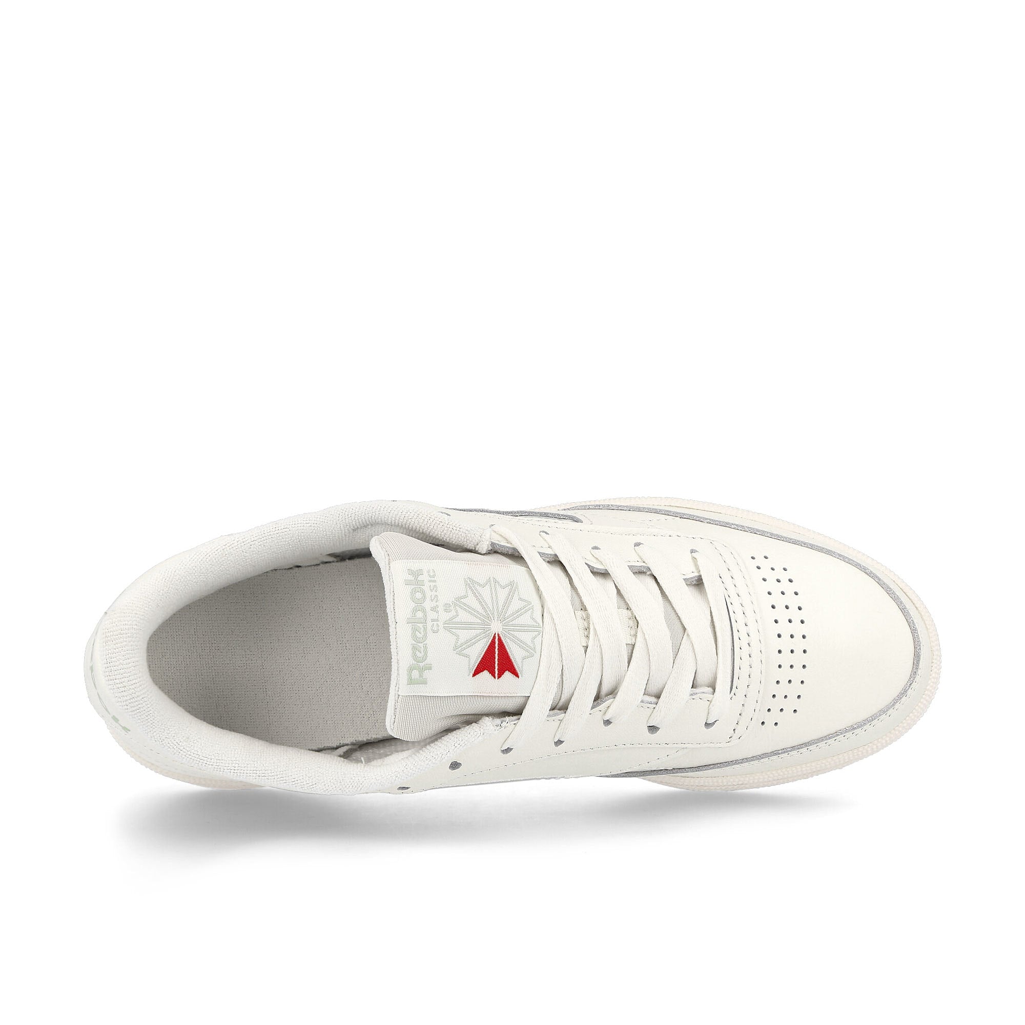 Reebok Club C 85 W Chalk / Chalk / Light Sage Low Top Sneakers  Detailfoto | Overkill