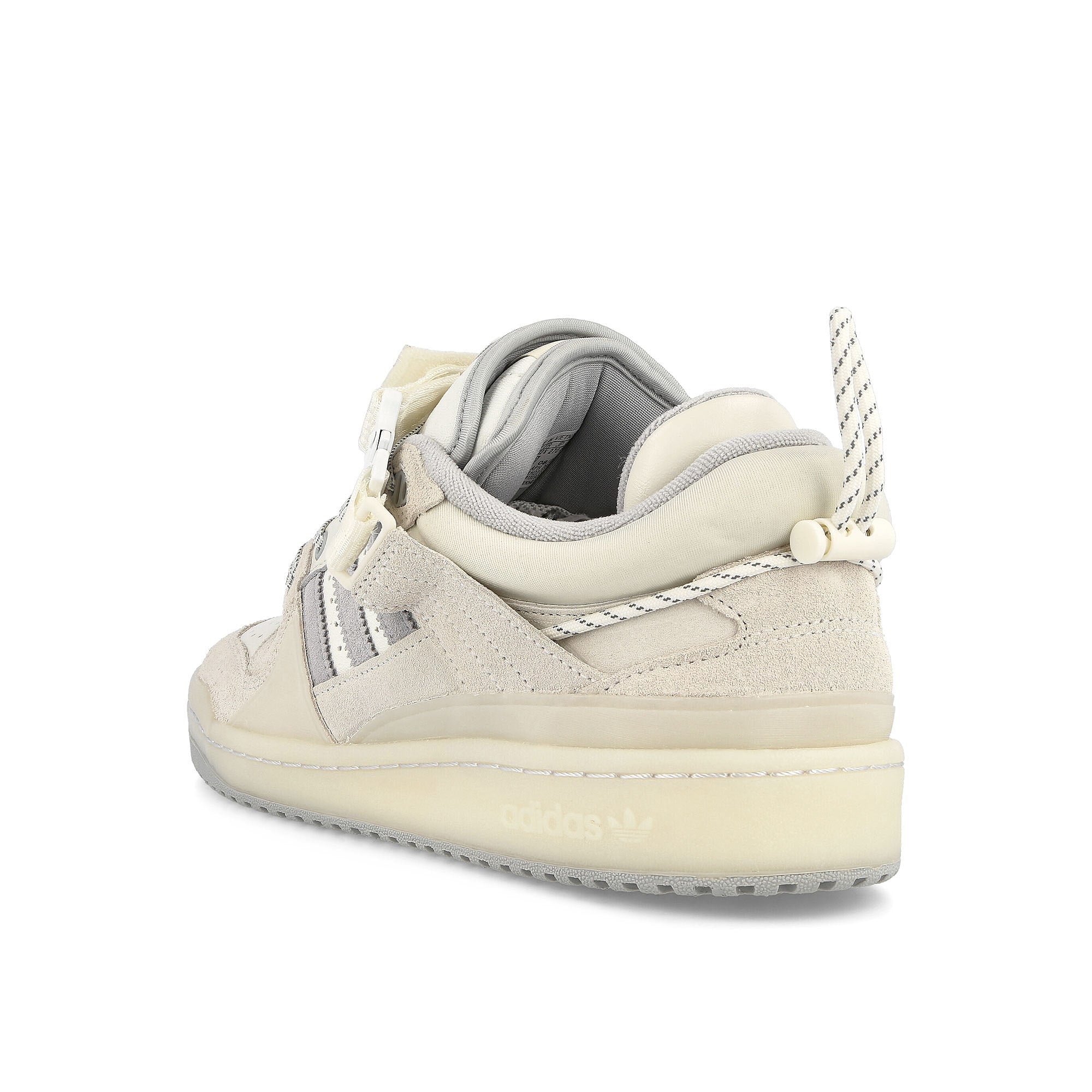 adidas Bad Bunny x adidas Forum Cloud White / Clear Onix / Chalk White  Close-up | Overkill