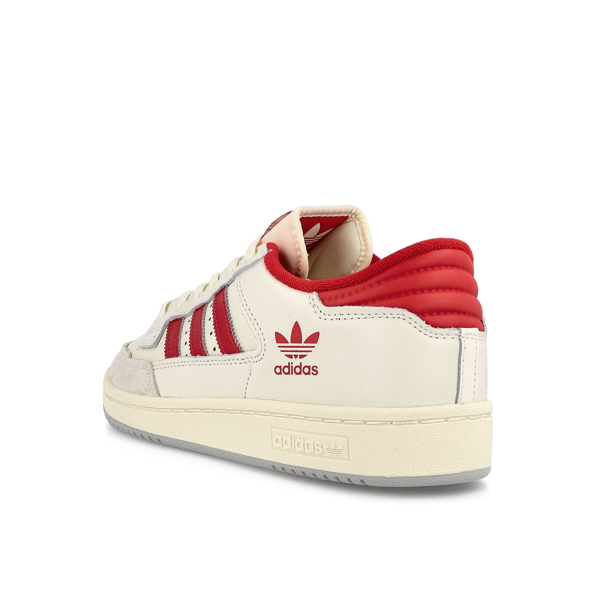adidas Centennial 85 Lo Cloud White-Scarlet-Chalk White Low Top Sneakers  Material | Overkill