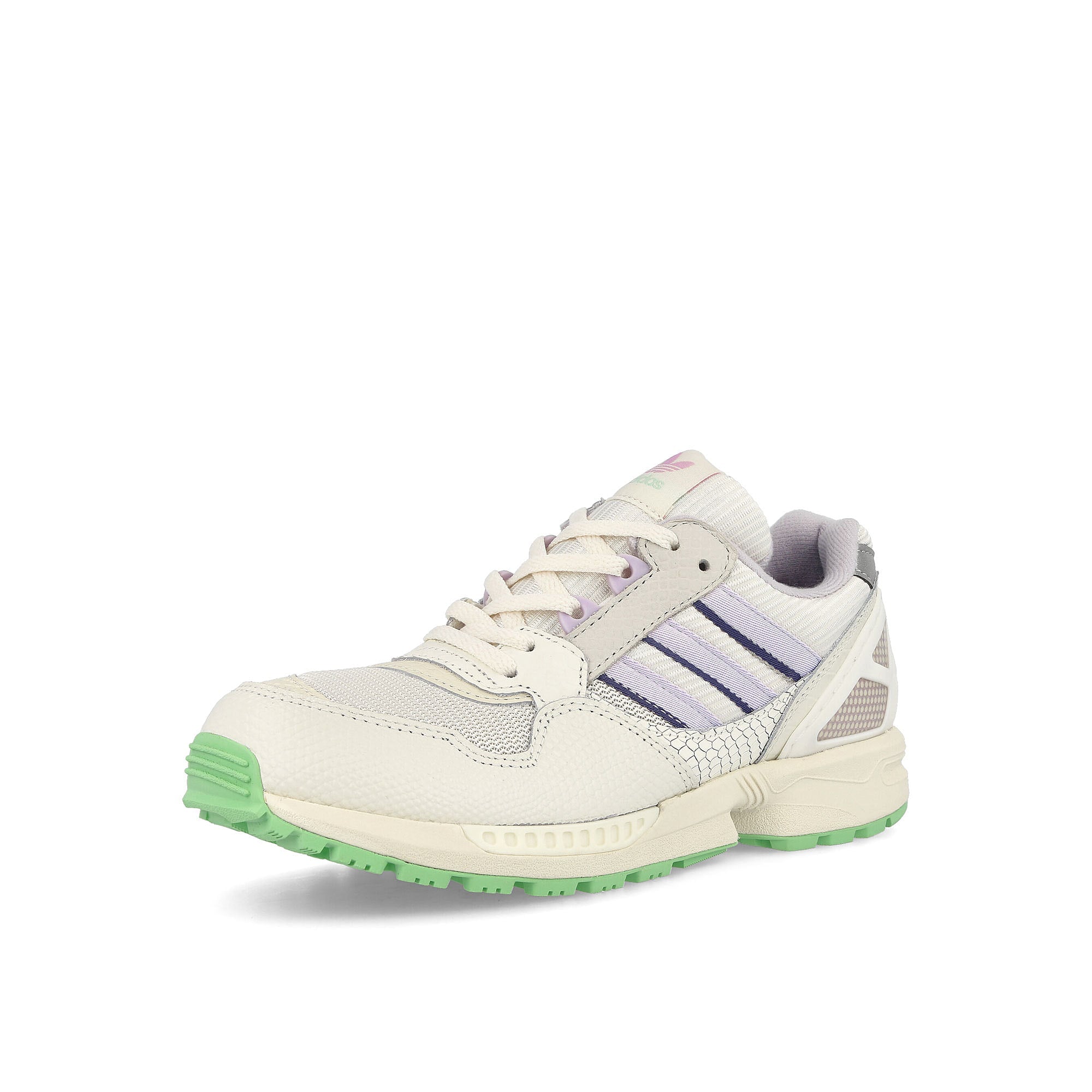 adidas ZX 9020 W Cloud White / Chalk White / Glow Mint Low Top Sneakers  Close Up | Overkill