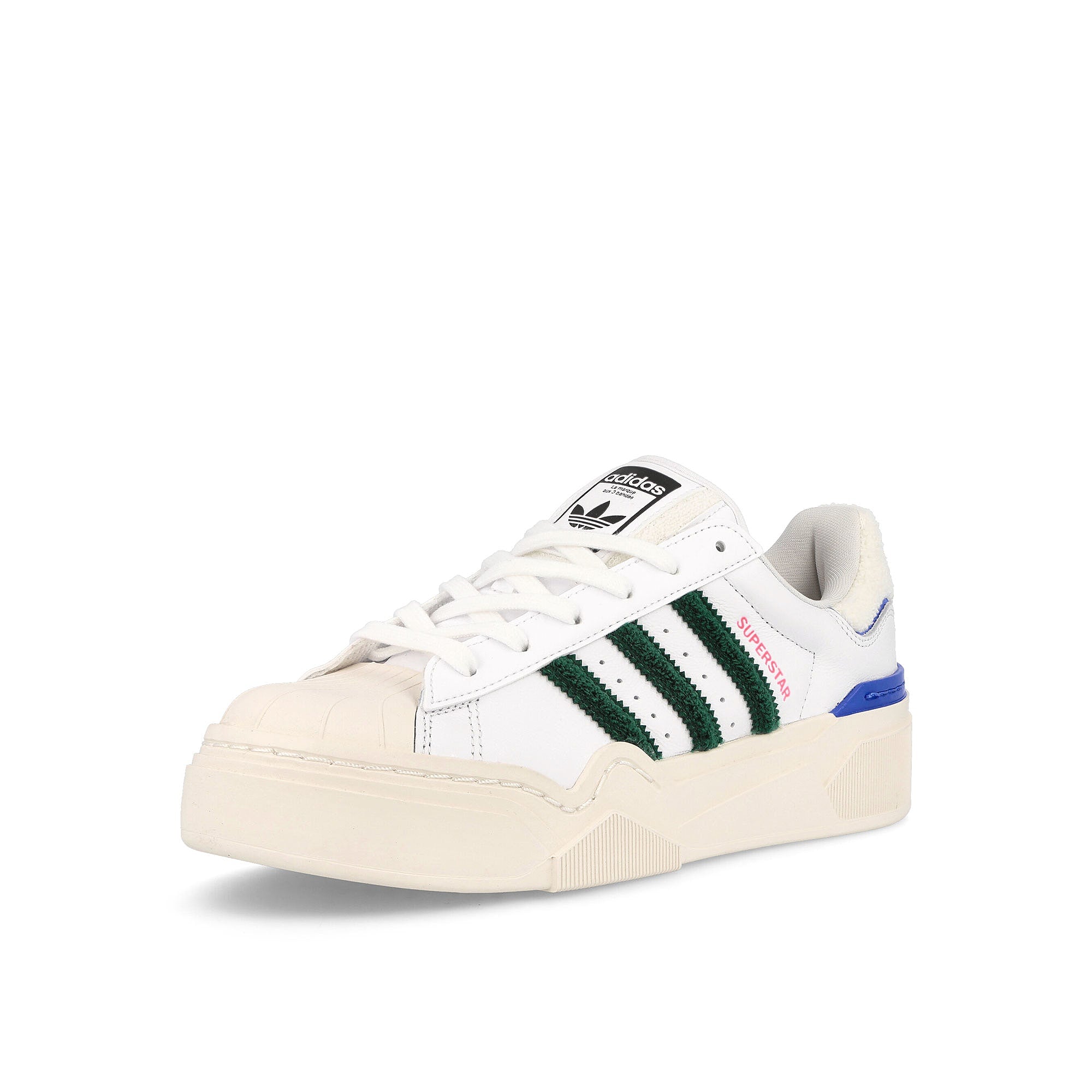adidas Superstar Bonega 2B W Footwear White-Dark Green-Blue Royal Low Top Sneakers  Close Up | Overkill