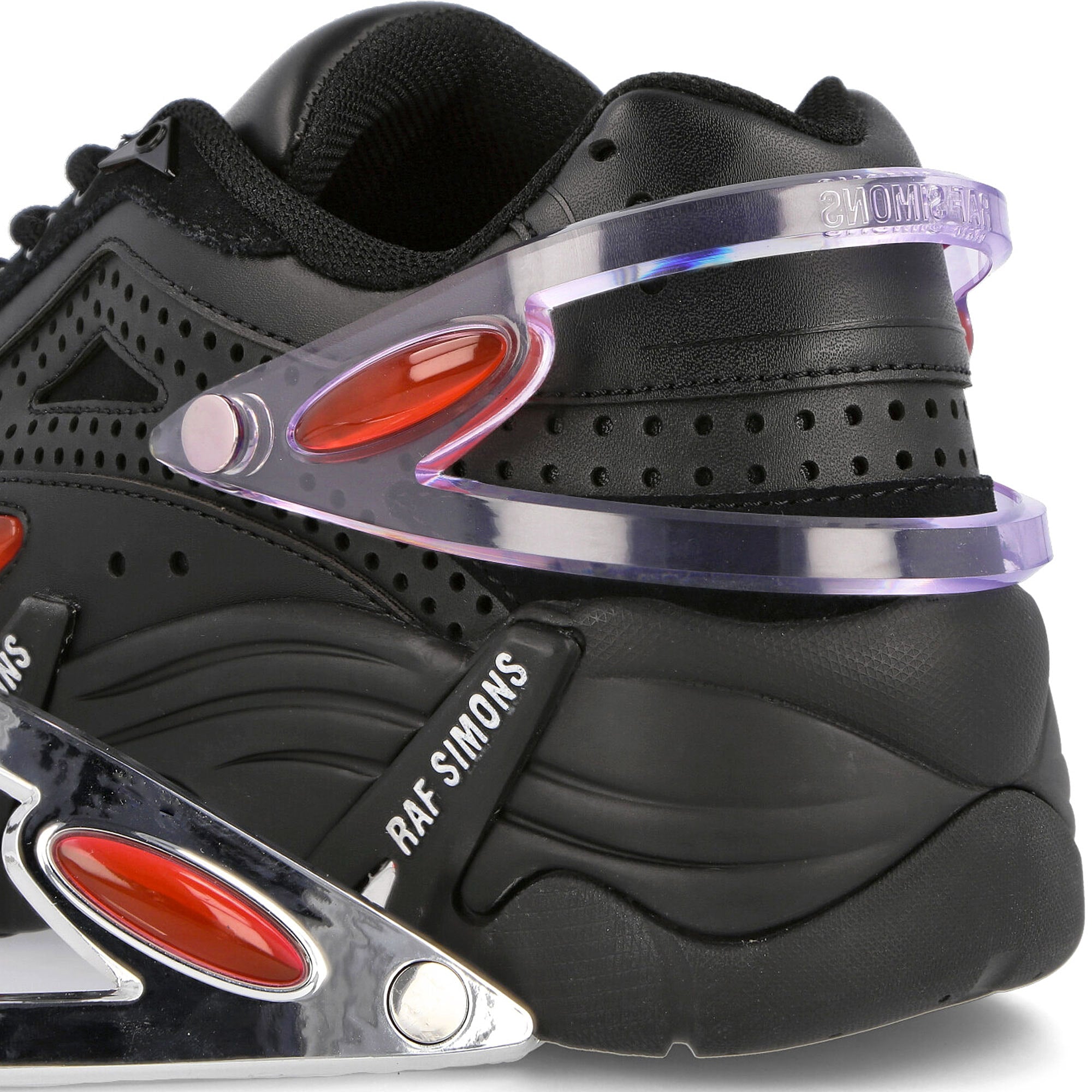 Raf Simons cylon-21 Black Red Low Top Sneakers  Detailfoto | Overkill