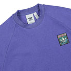 adidas Graphic Crew Sweatshirt Purple Sweatshirts Close-up | Overkill