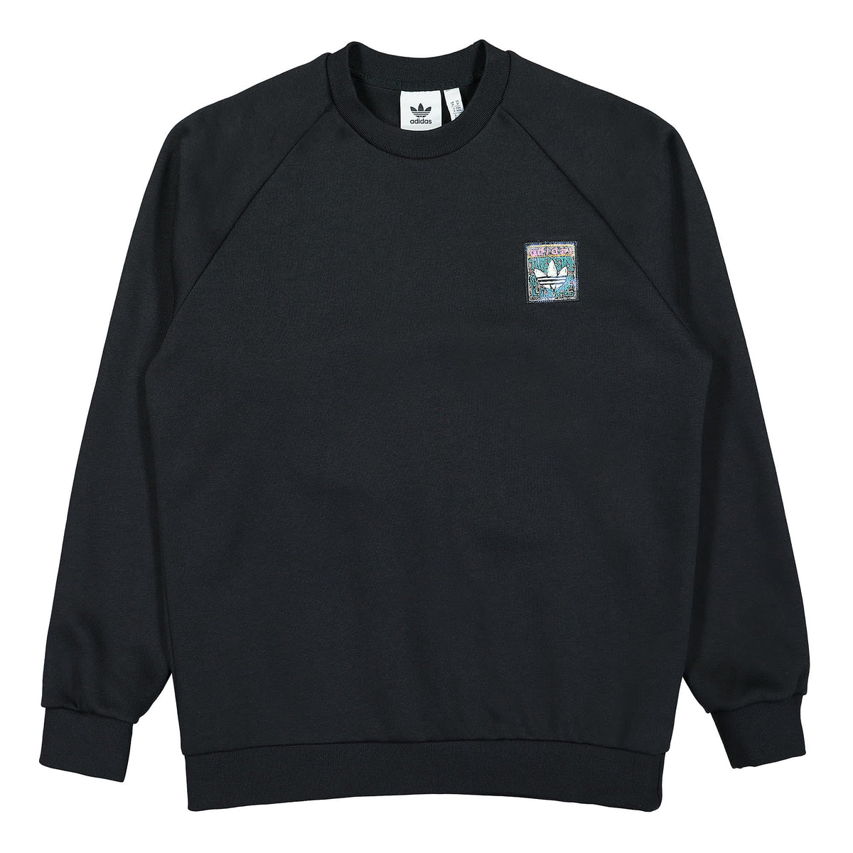 adidas Graphic Crew Sweatshirt Black Sweatshirts HT1649 | Overkill