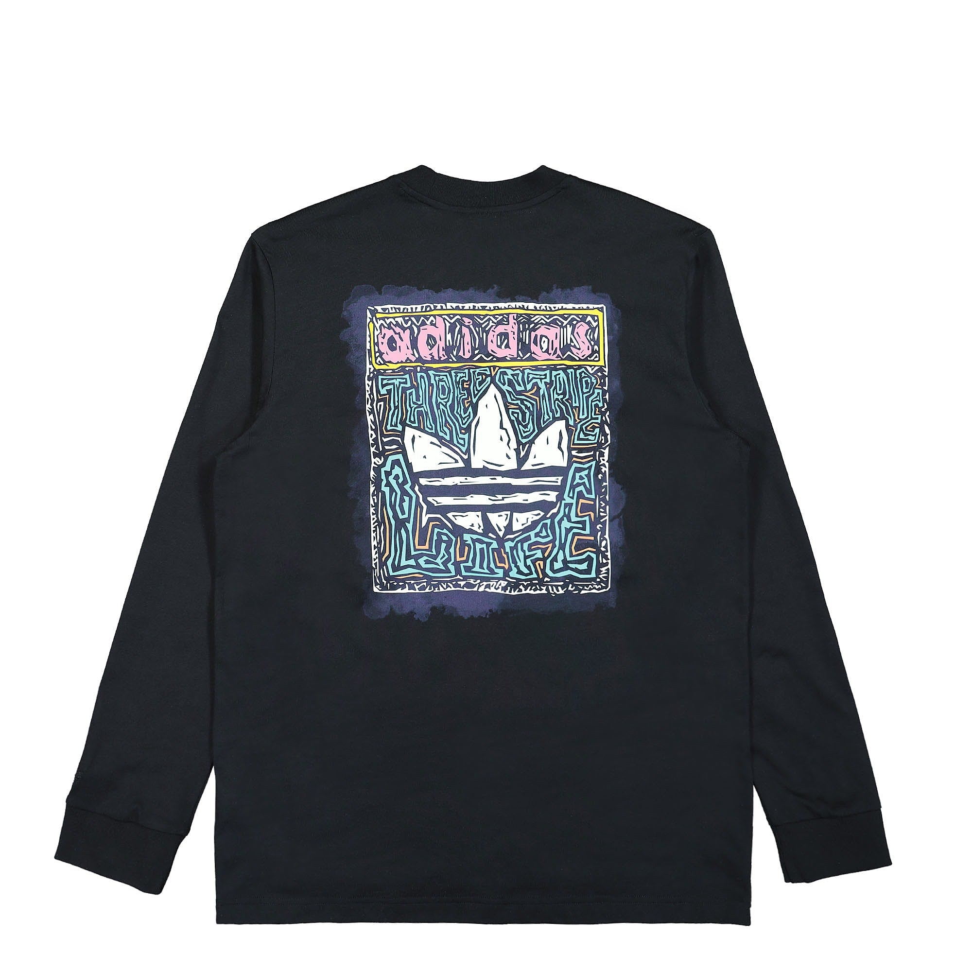 adidas Graphic Long Sleeve Black Longsleeves Close-up | Overkill