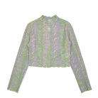 adidas Wmns Snake Mesh Longsleeve Top Clear Pink Longsleeves HT5994 | Overkill
