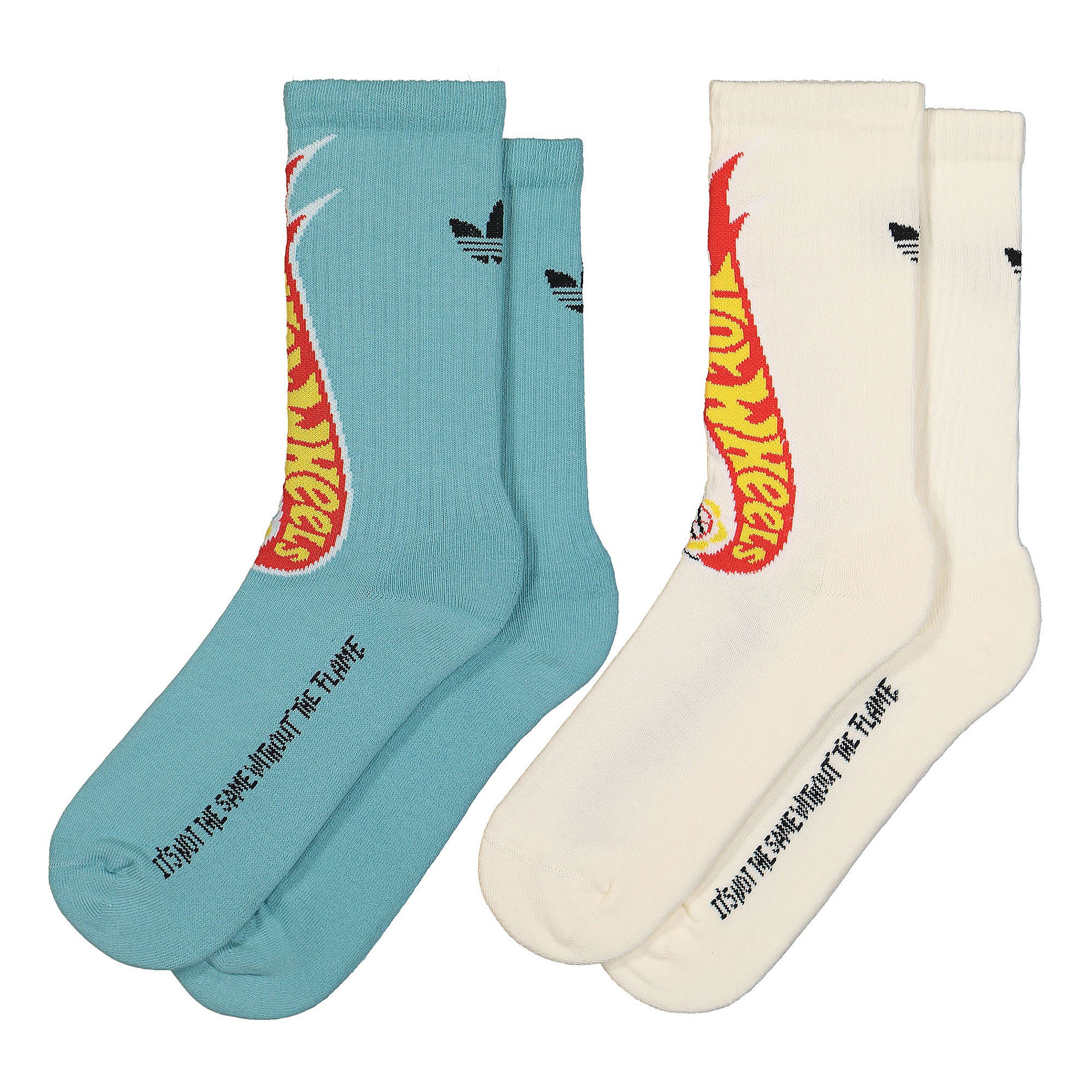 adidas Sean Wotherspoon x Hot Wheels x adidas Crew Socks 2PP Minton / White Socks HT6535 | Overkill