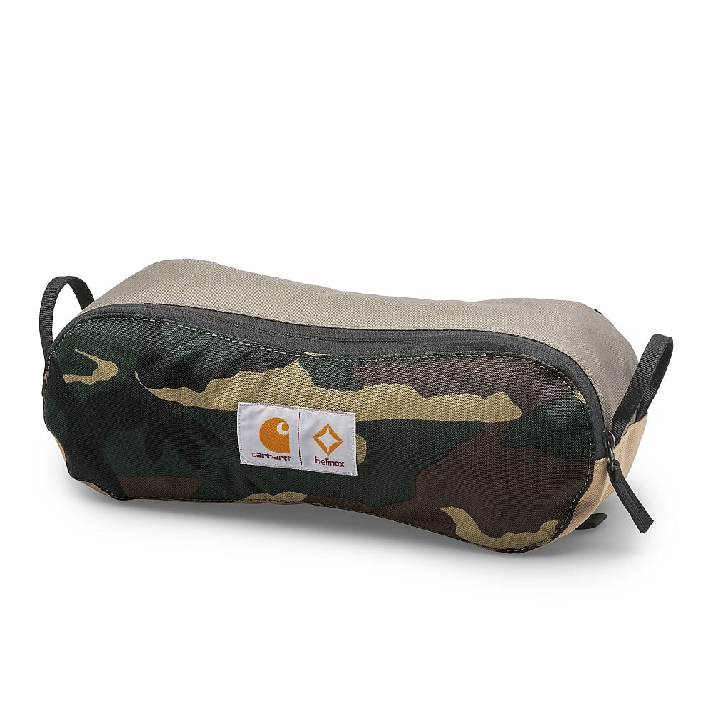 Carhartt WIP Helinox x Carhartt WIP Valiant 4 Tactical Chair Camo Laurel  Black  Air Force Outdoor Accessories Close-up | Overkill