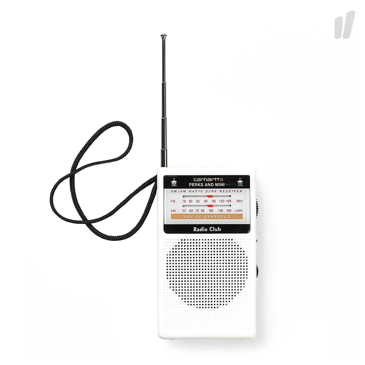 Carhartt WIP Radio Club Portable Radio White Various I023233.02.00.06 | Overkill