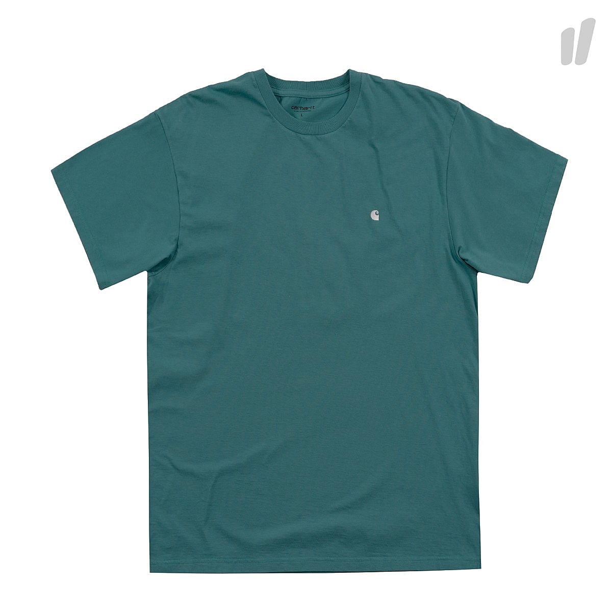 Carhartt WIP Madison T-Shirt Soft Teal / White T-Shirts I023875.841.90.03 | Overkill