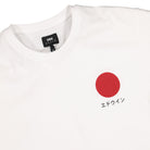 Edwin Japanese Sun TS Single Jersey White Garment Washed T-Shirts Close-up | Overkill