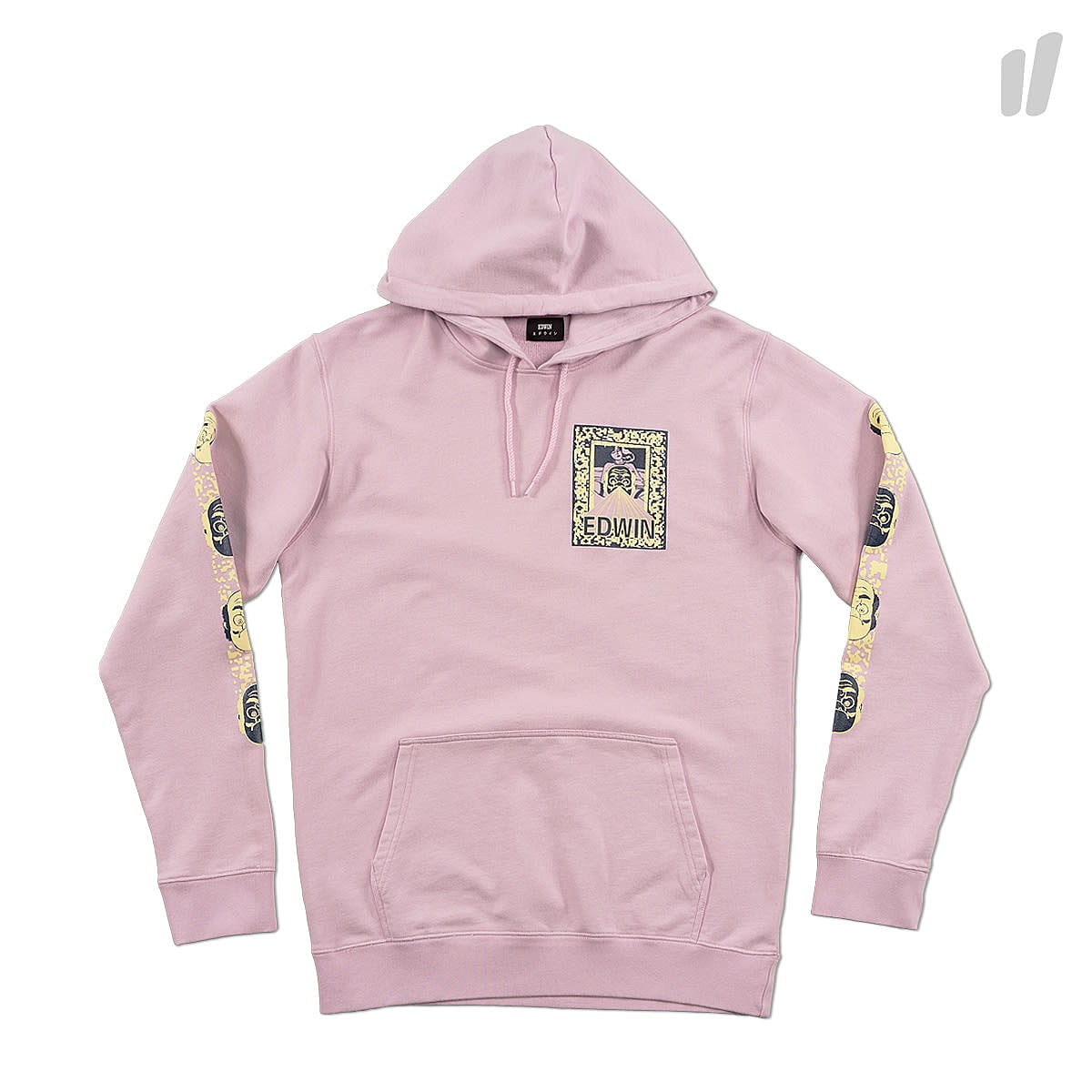 Edwin Erotic Hoodie Pink Garment Wash Hoodies I025130.5R.67.03 | Overkill