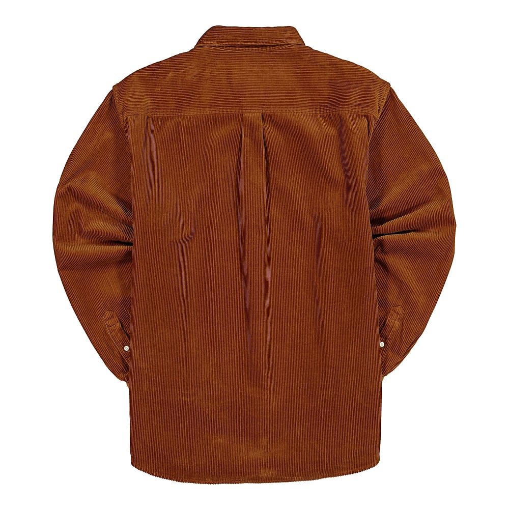 Carhartt WIP L/S Madison Cord Shirt Brandy / Wax Shirts Material | Overkill