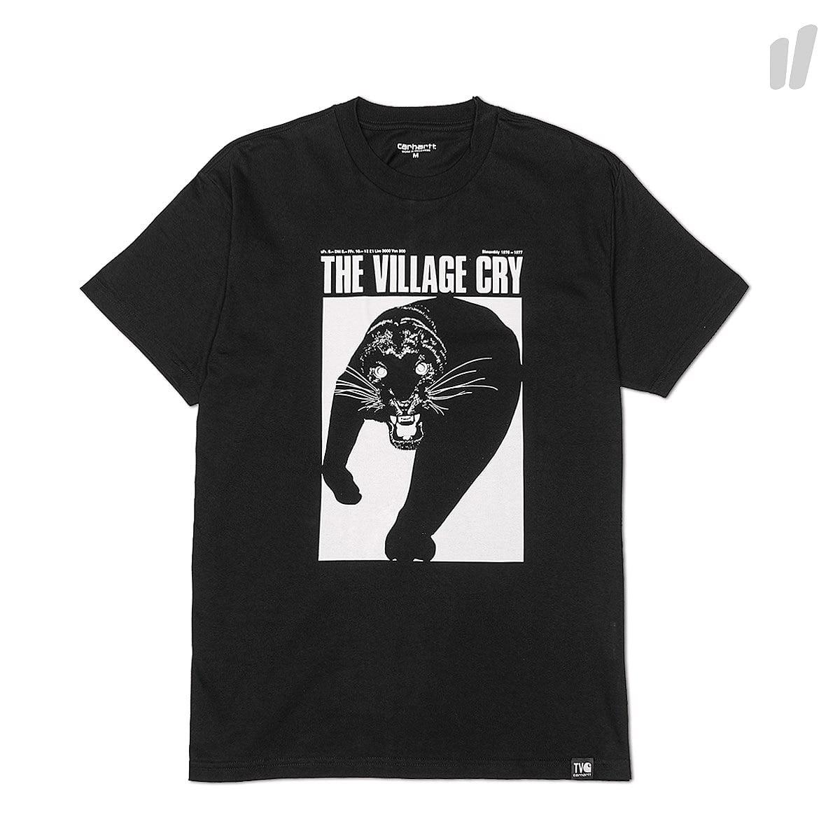 Carhartt WIP S/S TVC Panther T-Shirt Black / White T-Shirts I025306.89.90.03 | Overkill