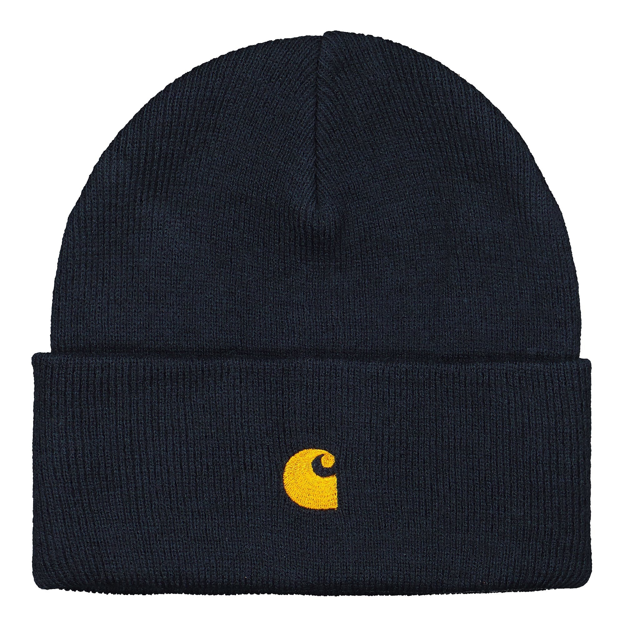 Carhartt WIP Chase Beanie Dark Navy / Gold Beanies I02622.1C.90.06 | Overkill