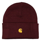 Carhartt WIP Chase Beanie Merlot / Gold Beanies I026222.05F.90.06 | Overkill