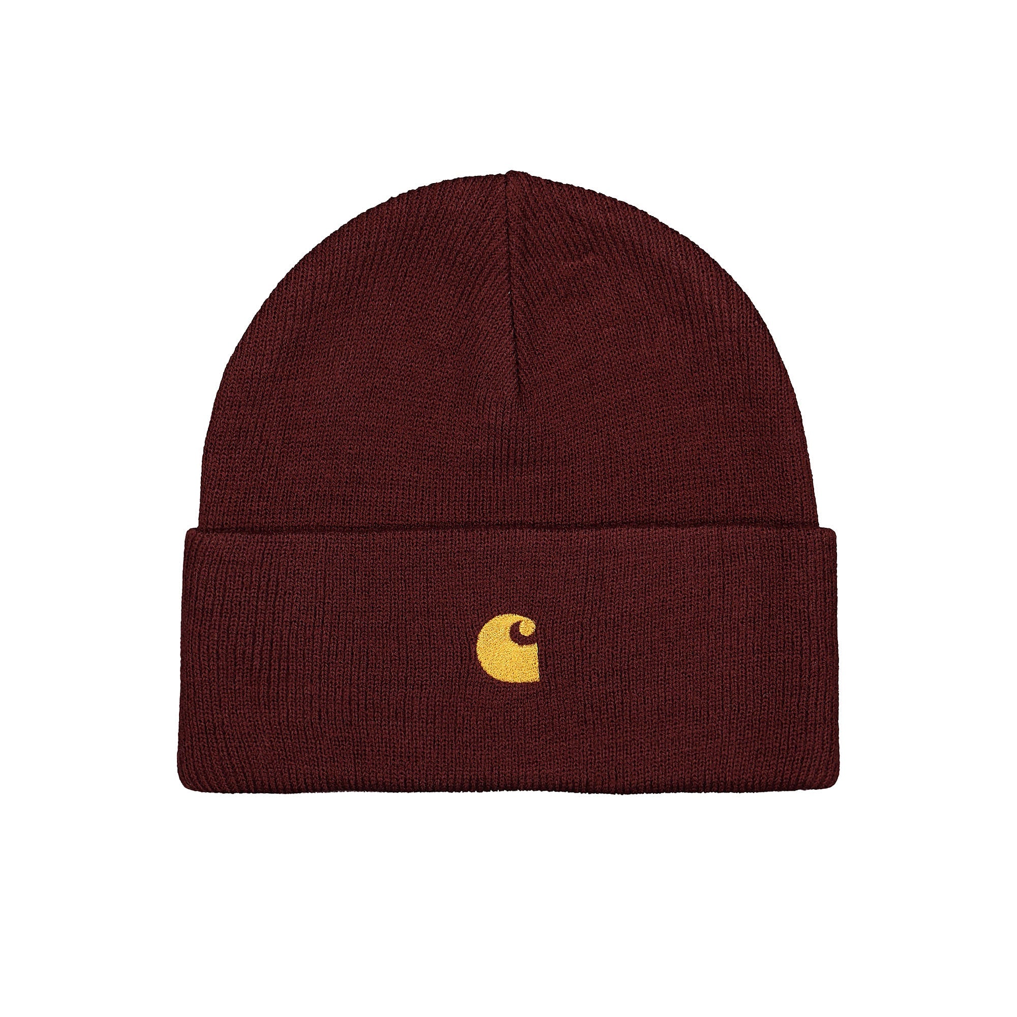 Carhartt WIP Chase Beanie Bordeaux / Gold Beanies I026222.JD.90.06 | Overkill