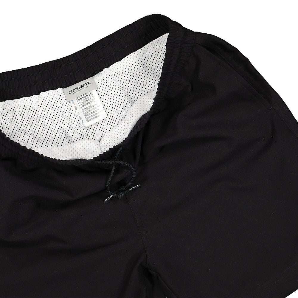 Carhartt WIP Chase Swim Trunks Black / Gold Swimwear Close-up | Overkill