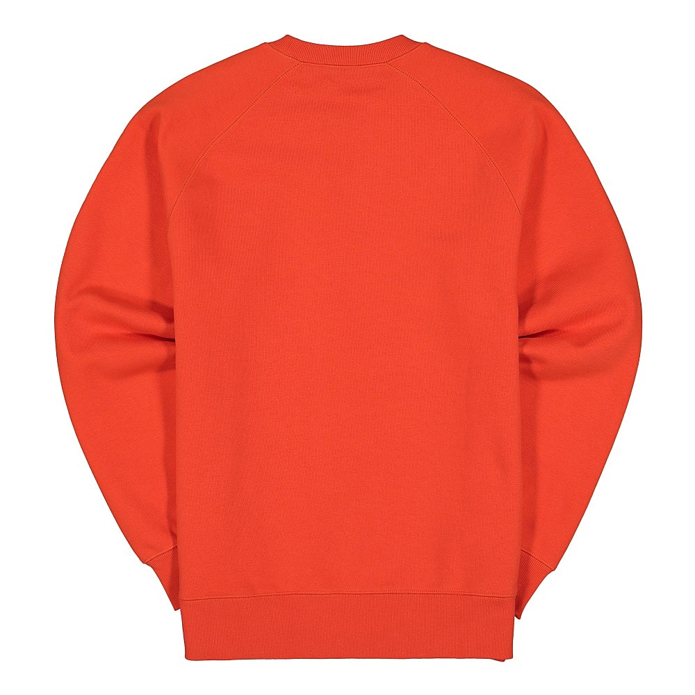 Carhartt WIP Chase Sweat Safety Orange / Gold Sweatshirts Material | Overkill