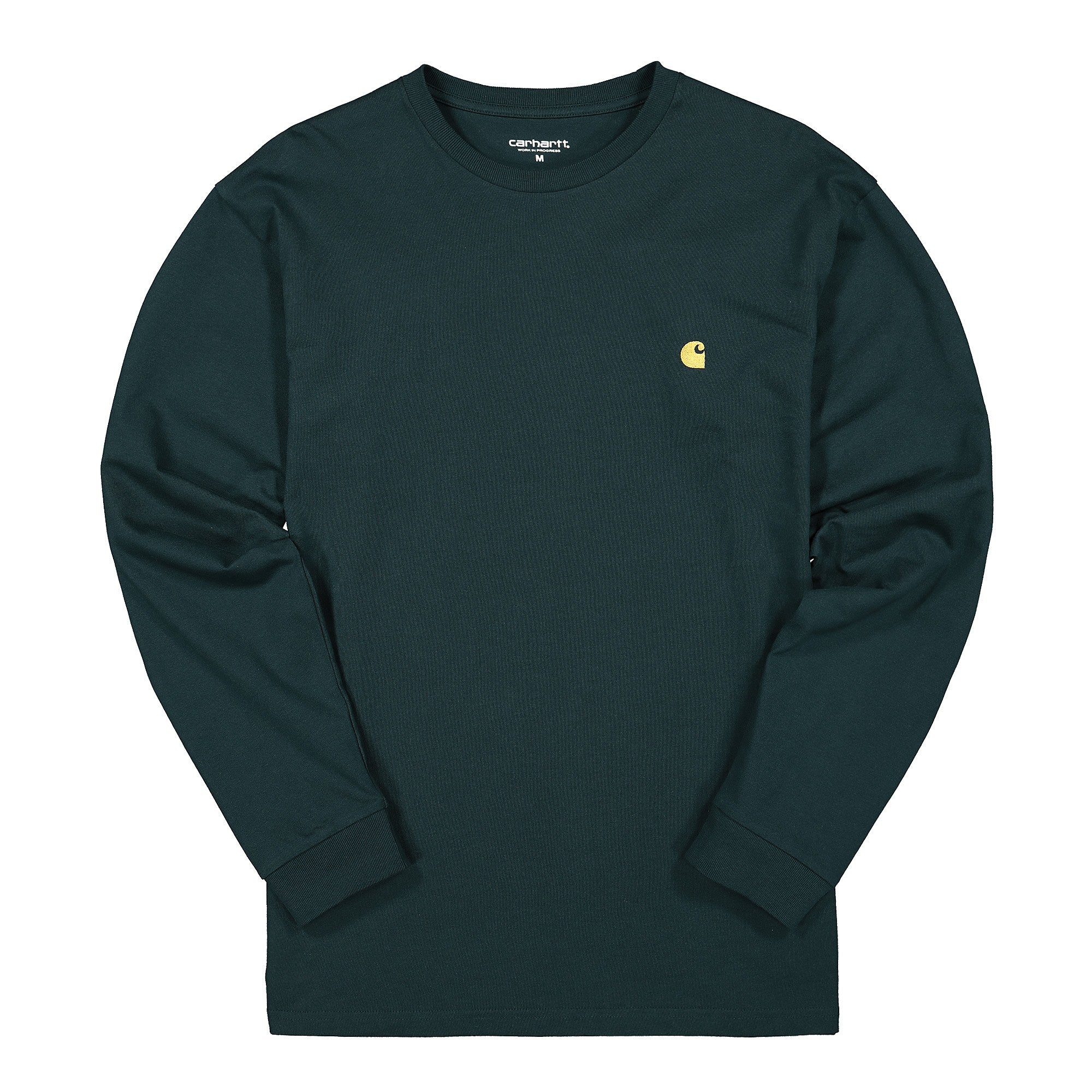 Carhartt WIP L/S Chase T-Shirt Duck Blue / Gold Longsleeves I026392.05B.90.03 | Overkill