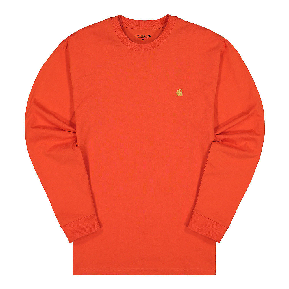 Carhartt WIP Chase Longsleeve Tee Safety Orange / Gold Longsleeves I026392.0G0.90.03 | Overkill